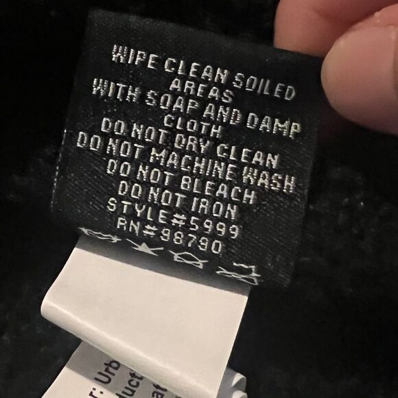 Urban Republic Toddler Girls Black Moto Jacket Zipper Faux Leather Shearling 24M - Picture 6 of 6